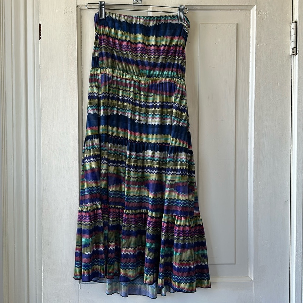 Boho strapless dress